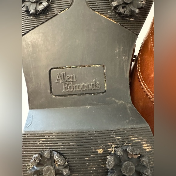 Allen Edmonds Comfort Orthotic Walnut Oxfords, Size 11.5 Golf Shoes Leather Tan - Picture 6 of 9